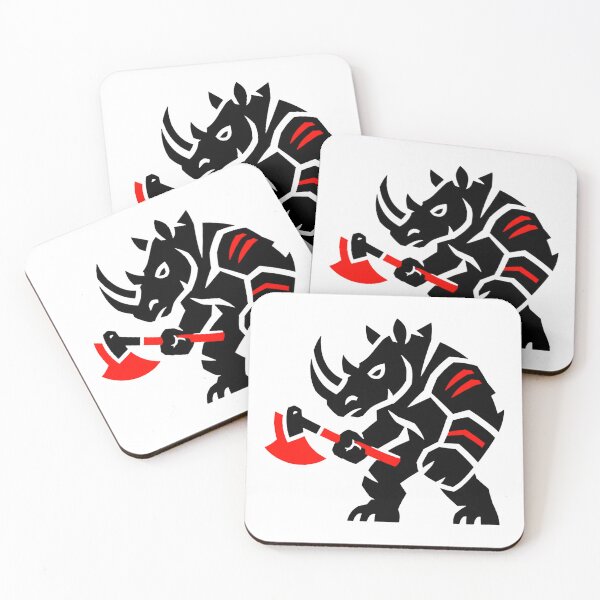 Item preview, Black and Red Rhino Warrior designed and sold by Idans.