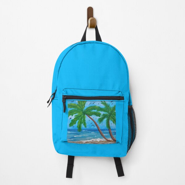 Item preview, Ocean View With Coconut Trees and Birds designed and sold by HAC Studio.