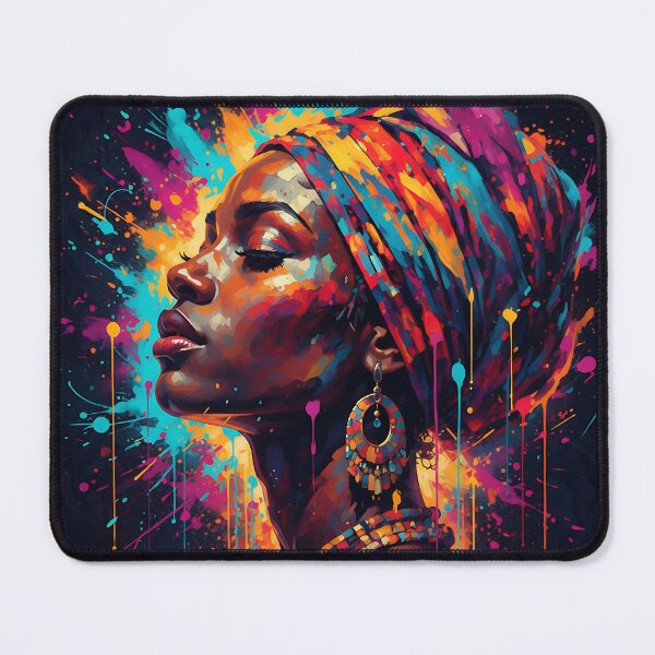 Item preview, Radiant Soul – Afro Abstract Portrait | Vibrant Contemporary Wall Art designed and sold by Atelier Nova.