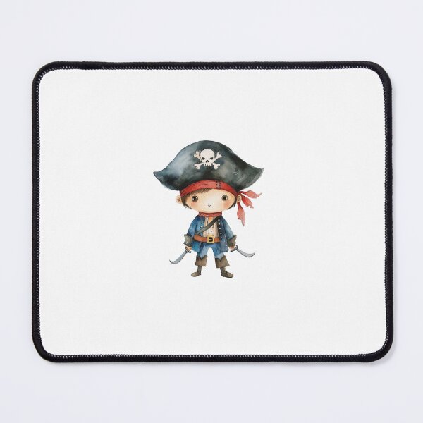 Item preview, Cute Little Pirate Boy with Swords Watercolor Art designed and sold by KLSRAJ.