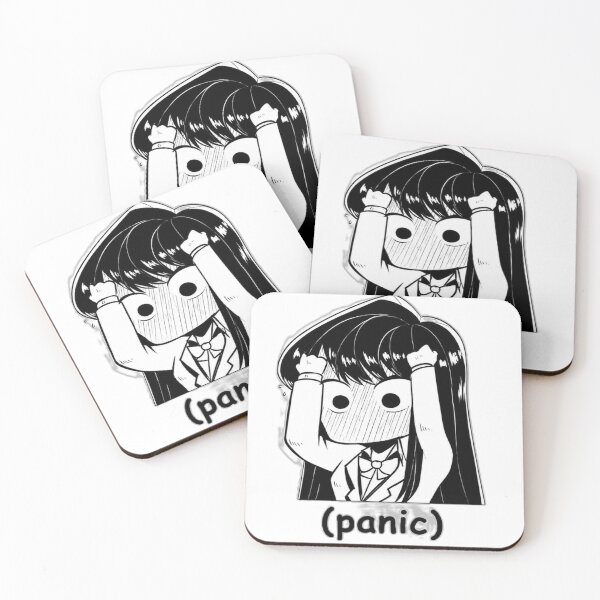 Item preview, Panic Mode Anime Girl | Social Anxiety Meme Sticker designed and sold by ZenOtaku Lab.