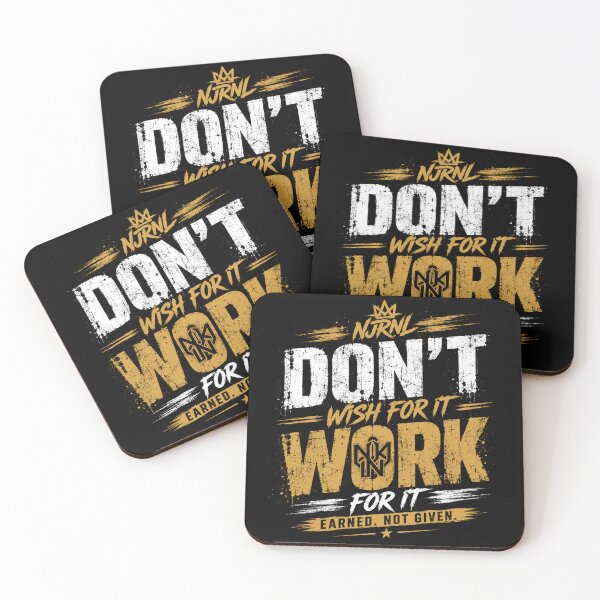 Item preview, Don't Wish For It, Work For It | Motivational Shirt designed and sold by NJRNL Apparel .