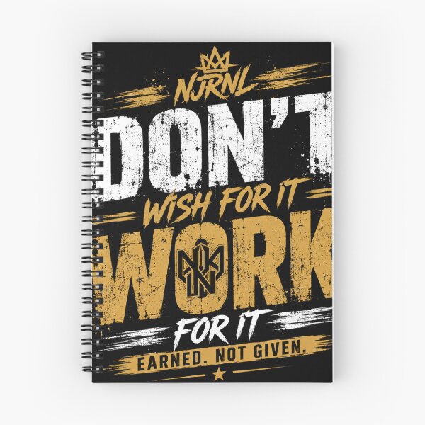 Item preview, Don't Wish For It, Work For It | Motivational Shirt designed and sold by NJRNL Apparel .