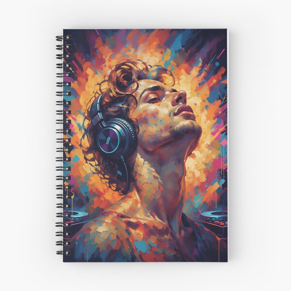 Item preview, Lost in the Rhythm | Vibrant Abstract Music Portrait designed and sold by Atelier Nova.