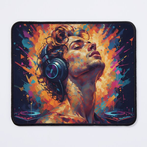 Item preview, Lost in the Rhythm | Vibrant Abstract Music Portrait designed and sold by Atelier Nova.
