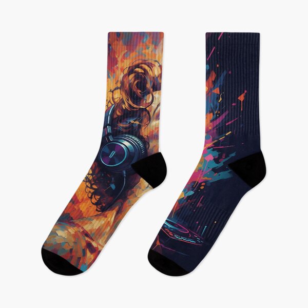 Item preview, Lost in the Rhythm | Vibrant Abstract Music Portrait designed and sold by Atelier Nova.