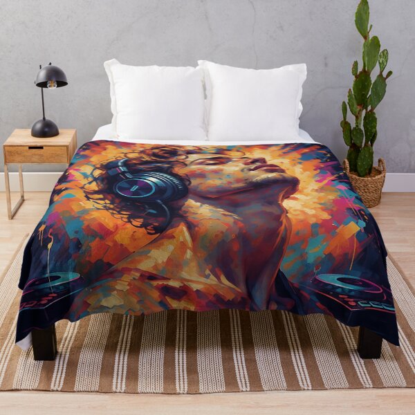Item preview, Lost in the Rhythm | Vibrant Abstract Music Portrait designed and sold by Atelier Nova.