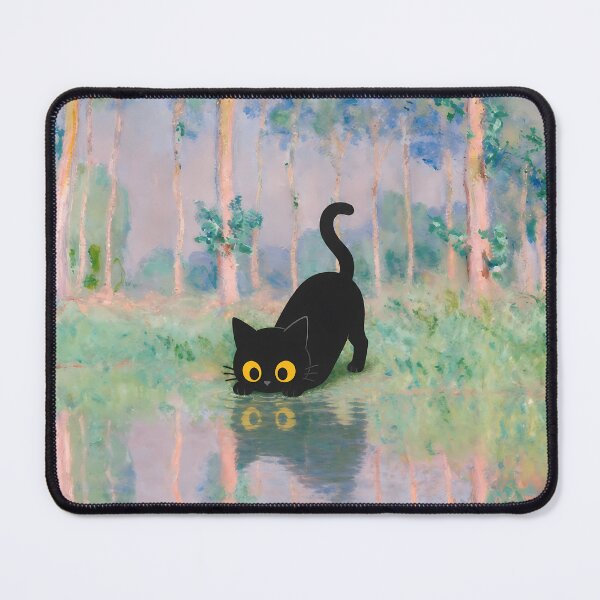 Item preview, Black Cat takes a drink landscape parody designed and sold by PurrfectHome.