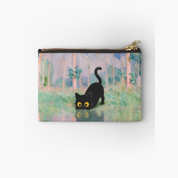 Item preview, Black Cat takes a drink landscape parody designed and sold by PurrfectHome.