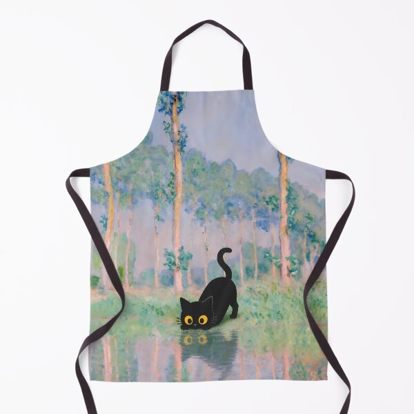 Item preview, Black Cat takes a drink landscape parody designed and sold by PurrfectHome.