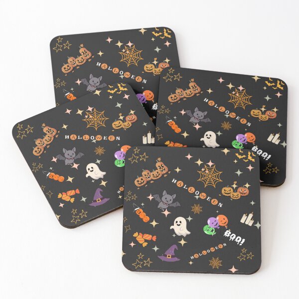Item preview, Spooky Cute Halloween Doodles & Kawaii Pumpkin Pattern designed and sold by SeJaa.