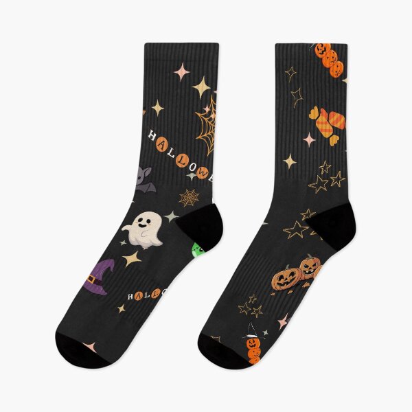Item preview, Spooky Cute Halloween Doodles & Kawaii Pumpkin Pattern designed and sold by SeJaa.