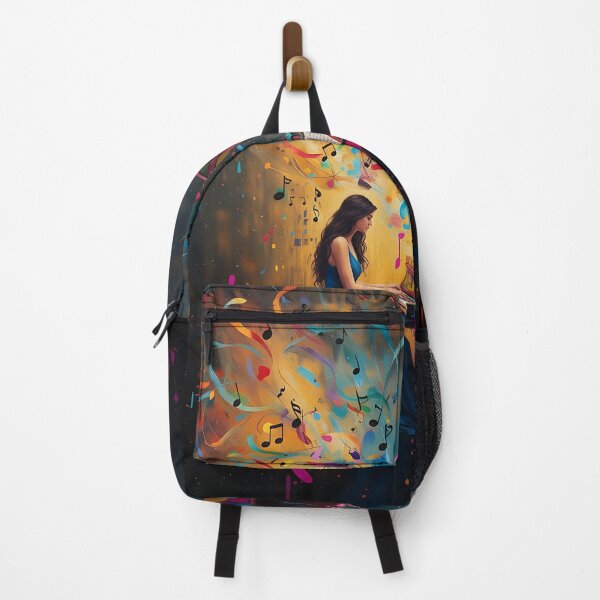 Item preview, Melody Beyond the Canvas | Colorful Grand Piano Abstract Art designed and sold by Atelier Nova.