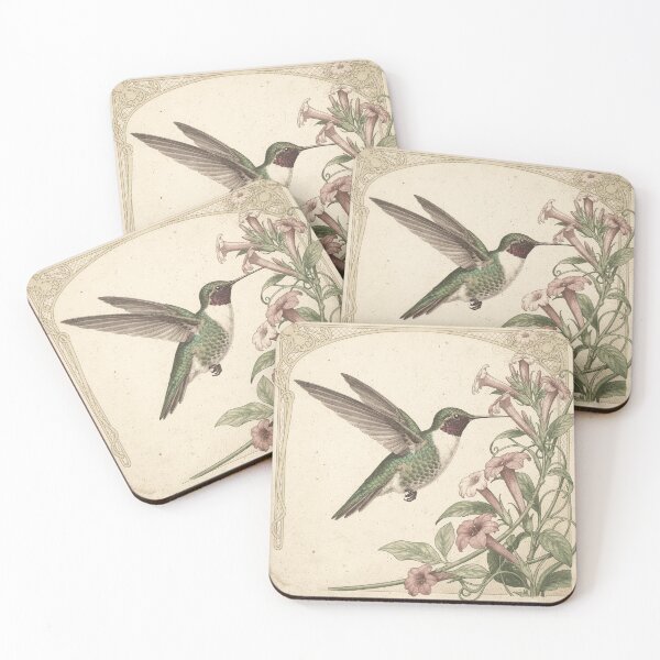 Item preview, Antique Hummingbird Natural-History Plate Wall Decor designed and sold by PictorialWhimsy.