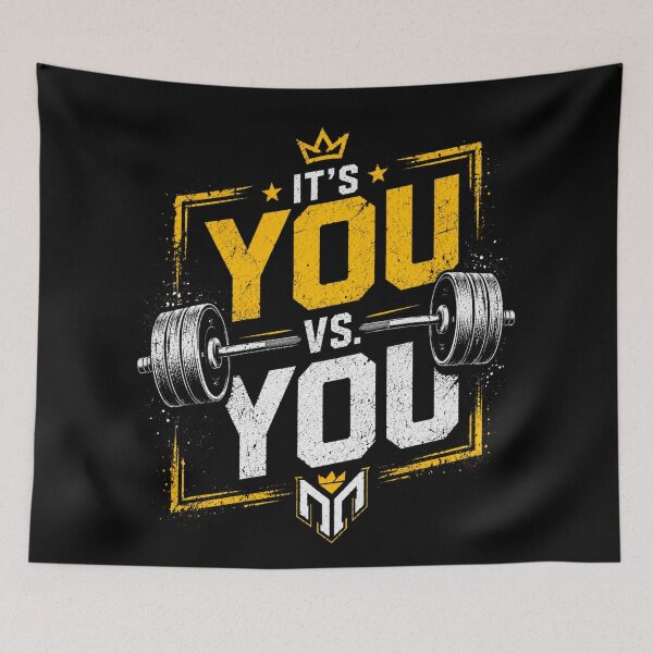 Item preview, It's You vs You | Gym Motivation Design designed and sold by NJRNL Apparel .