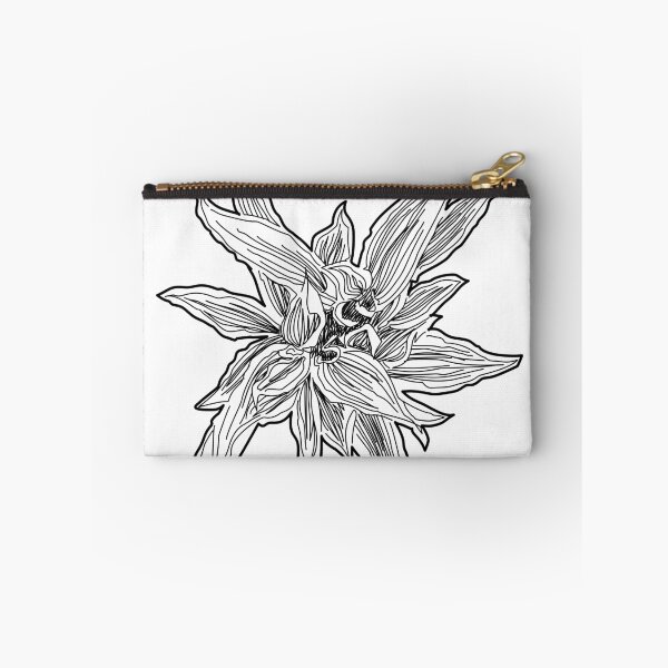 Item preview, Pointed Variegated Shrub Plan View Line Art designed and sold by zanaxxer.