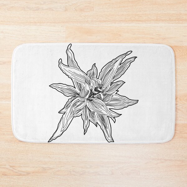 Item preview, Pointed Variegated Shrub Plan View Line Art designed and sold by zanaxxer.