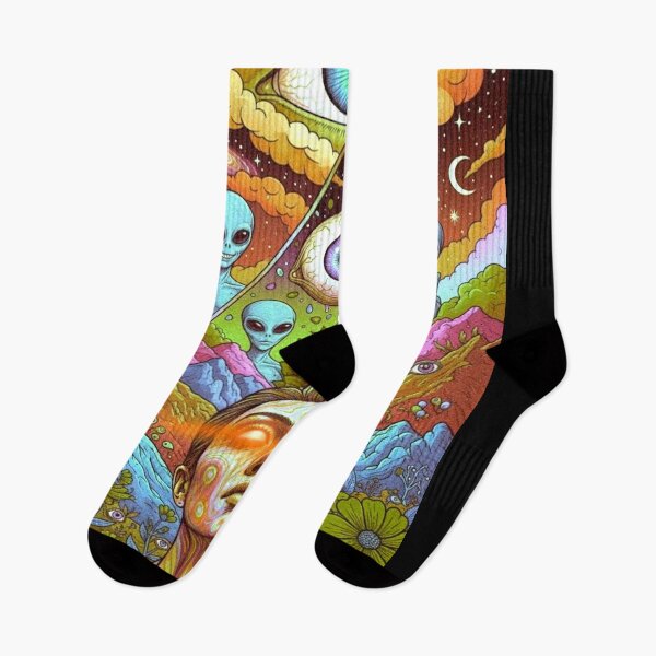 Item preview, Psychedelic Alien Awakening Third Eye Surreal Art designed and sold by psychedelic0.