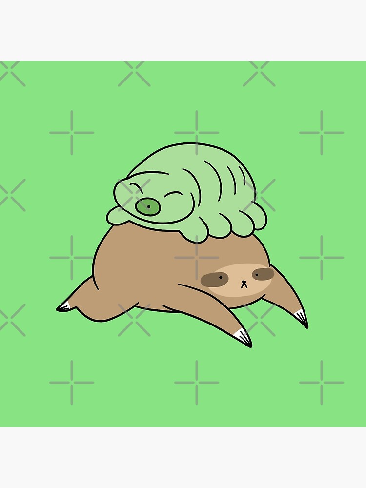 Sloth and Little Waterbear by SaradaBoru