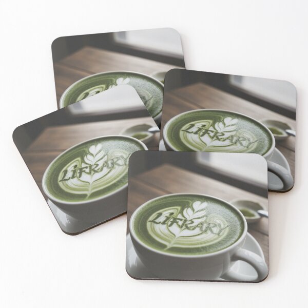 Item preview, Lifrary Matcha Green Tea Latte Café Aesthetic Typography Design T-Shirt designed and sold by lifrary365.