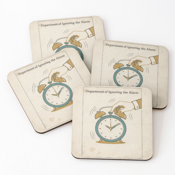 Item preview, Department of Ignoring the Alarm Retro Poster designed and sold by PictorialWhimsy.