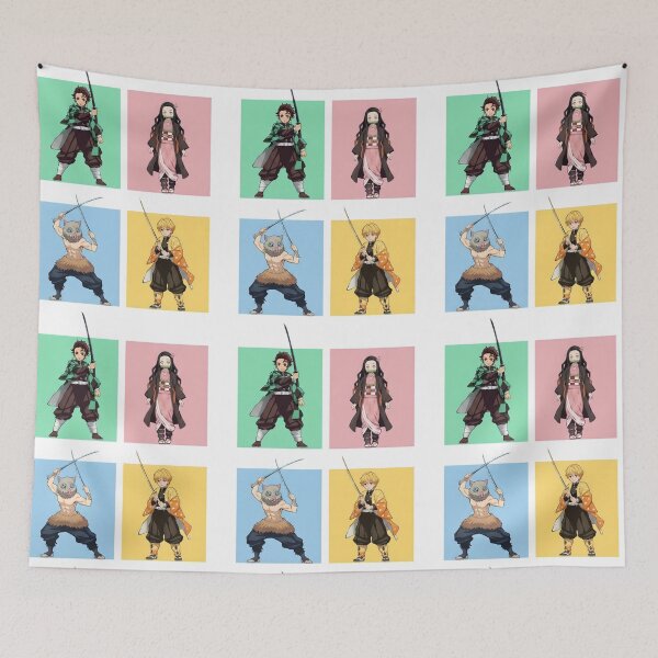 Item preview, Four-Color Squad Grid designed and sold by PRINTATSTUDIO.