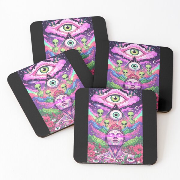 Item preview, Psychedelic Alien Awakening Third Eye Surreal Art designed and sold by psychedelic0.