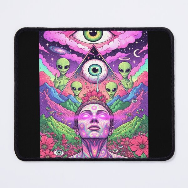 Item preview, Psychedelic Alien Awakening Third Eye Surreal Art designed and sold by psychedelic0.