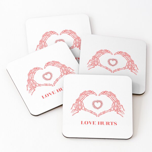 Item preview, Love Hurts Skeleton Hands Heart Aesthetic designed and sold by DearBunnyArt.