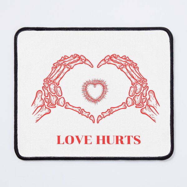 Item preview, Love Hurts Skeleton Hands Heart Aesthetic designed and sold by DearBunnyArt.