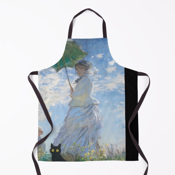 Item preview, Cat in Monet's Woman with a Parasol Funny Art Parody designed and sold by PurrfectHome.