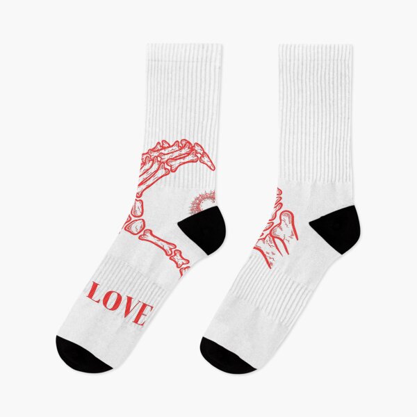 Item preview, Love Hurts Skeleton Hands Heart Aesthetic designed and sold by DearBunnyArt.