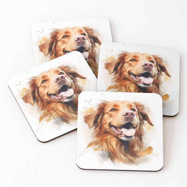 Item preview, Nova Scotia Duck Tolling Retriever - Watercolour Dog Breeds Collection designed and sold by TheCanineCanvas.