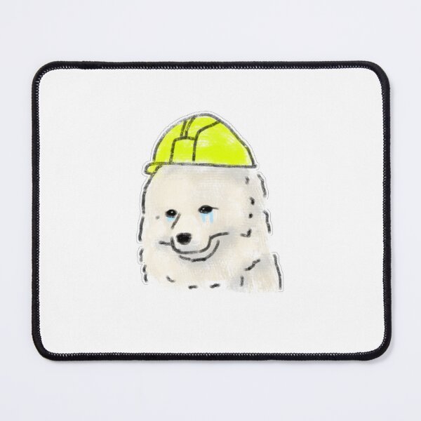 Item preview, Crying Worker Dog Hard Hat Funny Illustration designed and sold by raun.draw.
