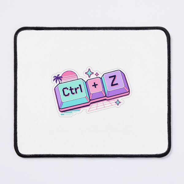 Item preview, Ctrl Z Retro Y2K Mechanical Key Sticker designed and sold by MinimalArtLK.