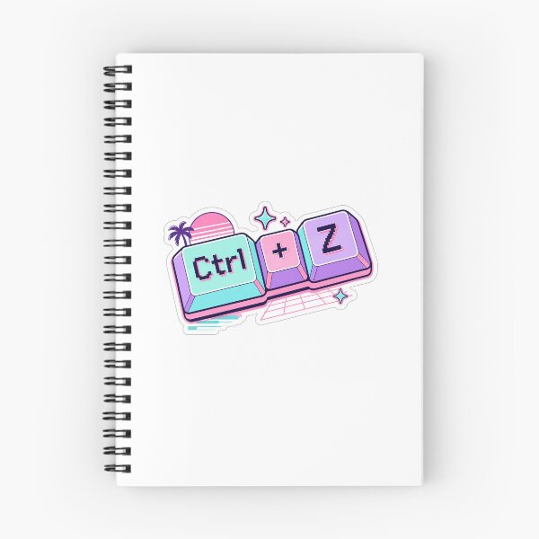 Item preview, Ctrl Z Retro Y2K Mechanical Key Sticker designed and sold by MinimalArtLK.