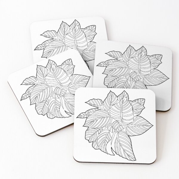 Item preview, Calathea Style Broadleaf Shrub Plan View Contour designed and sold by zanaxxer.