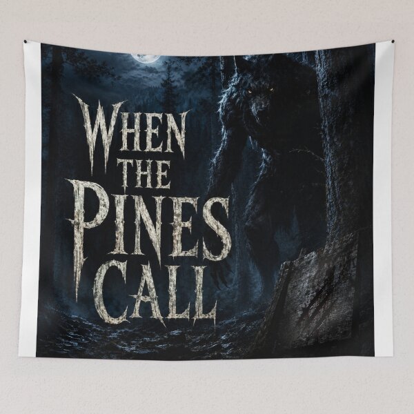 Item preview, When the Pines Call — Moonlit Dogman Horror designed and sold by PghArt.