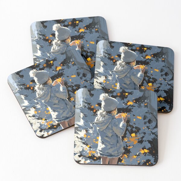 Item preview, A Cozy Winter Moment with the Glimmering Christmas Tree designed and sold by colorful-white.