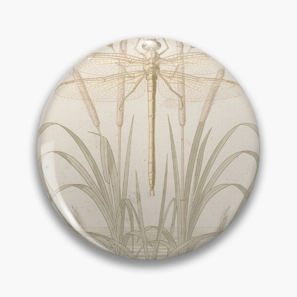 Item preview, Art Nouveau Golden Dragonfly Panel Wall Decor designed and sold by PictorialWhimsy.