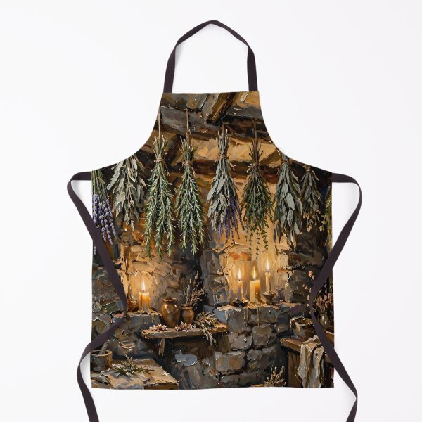 Item preview, Rustic Herbal Apothecary Cottagecore Wall Art with Hanging Lavender Rosemary Sage and Wild Herbs designed and sold by cr6zym1nd.