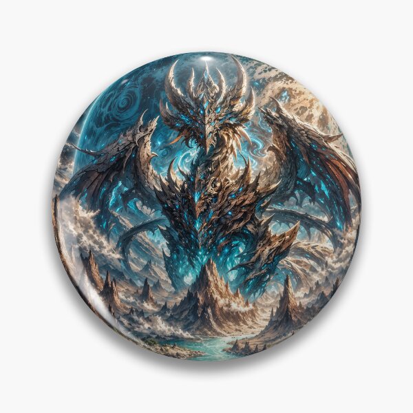 Item preview, Celestial World Dragon – Cosmic Planet Dragon Fantasy Landscape designed and sold by DrakariArt.