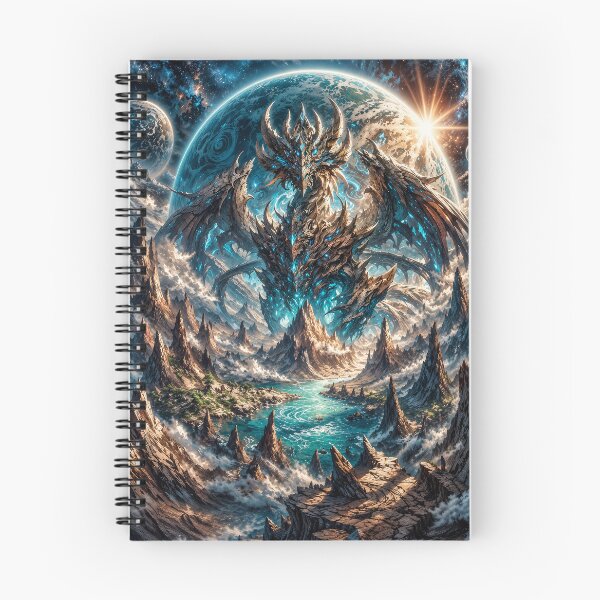 Item preview, Celestial World Dragon – Cosmic Planet Dragon Fantasy Landscape designed and sold by DrakariArt.