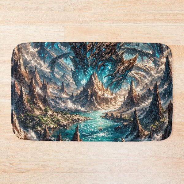 Item preview, Celestial World Dragon – Cosmic Planet Dragon Fantasy Landscape designed and sold by DrakariArt.