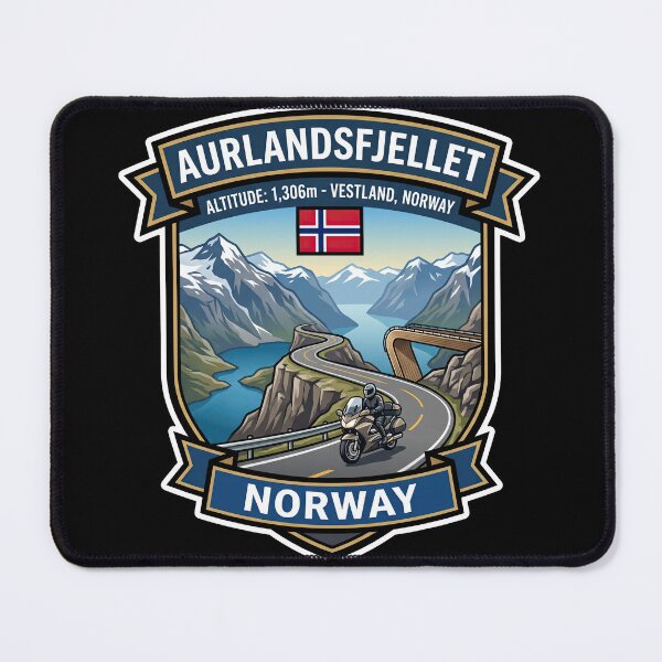 Item preview, Aurlandsfjellet Fjord Mountain Pass designed and sold by enzoade.