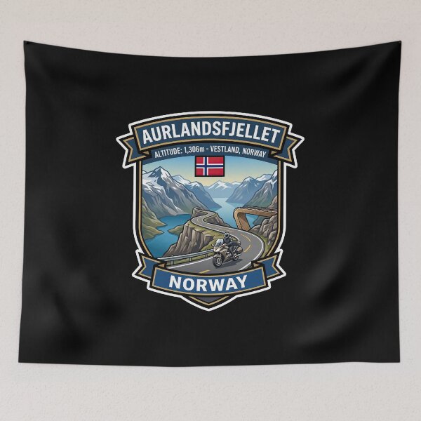Item preview, Aurlandsfjellet Fjord Mountain Pass designed and sold by enzoade.