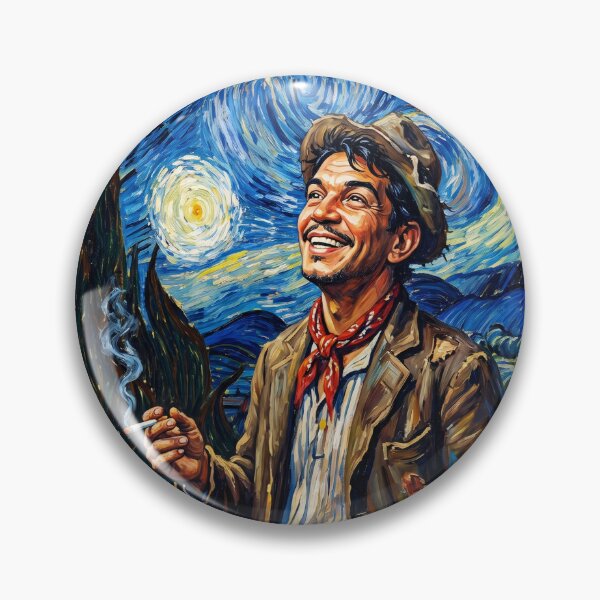 Item preview, Cantinflas Starry Night Starry Sky Illustration designed and sold by N0WUC1.