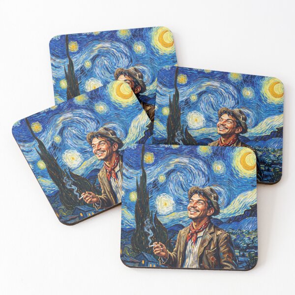 Item preview, Cantinflas Starry Night Starry Sky Illustration designed and sold by N0WUC1.