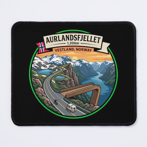 Item preview, Aurlandsfjellet Scenic Drive Norway designed and sold by enzoade.