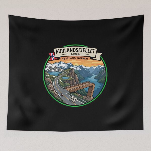 Item preview, Aurlandsfjellet Scenic Drive Norway designed and sold by enzoade.